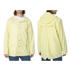 Rains Waterproof Rain Jacket Hooded Straw Unisex Large New Boating Golf